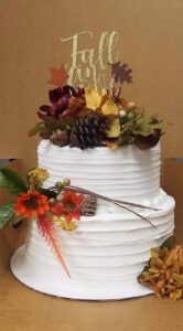 Fall tiered cake starting at $79.99 (feeds 30)