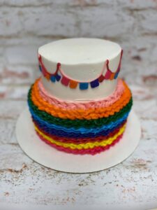 Fiesta tiered cake starting at $69.99 (feeds 30)