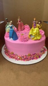 Pink princess cake starting at 3$6.99, need 7 days notice (feeds 12-16)