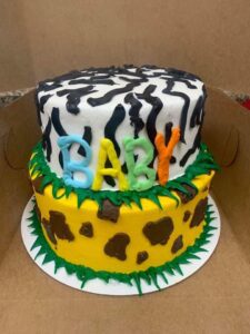 Baby jungle tiered cake starting at $69.99 (feeds 30)