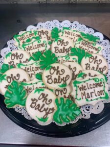 Jungle baby cookies; needs 2 weeks notice. $3 per cookie