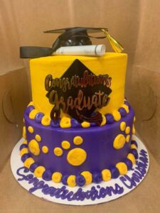 LSU tiered paw cake starting at $69.99 (feeds 30)