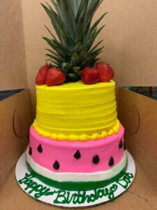 Watermelon/lemon cake starting at $59.99 (feeds 30)