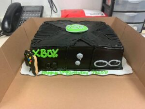Xbox cake starting at $49.99 (feeds 48)