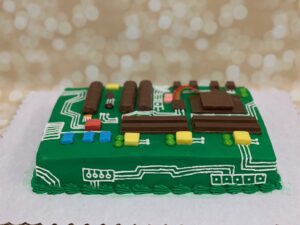 Microchip cake starting at $31.99 (feeds 25)