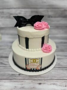 Chanel tiered cake starting at $69.99 (feeds 30)