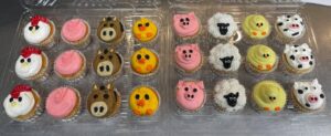 Farm animal cupcakes $16.99/dozen