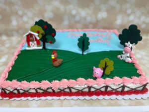 Farmhouse sheet cake starting at $26.99 (feeds 20-25)